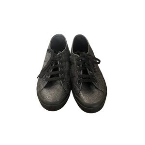 Superga 2750 Lamew Hematite Black glitterTextured Sneakers- Size 1 NWOT